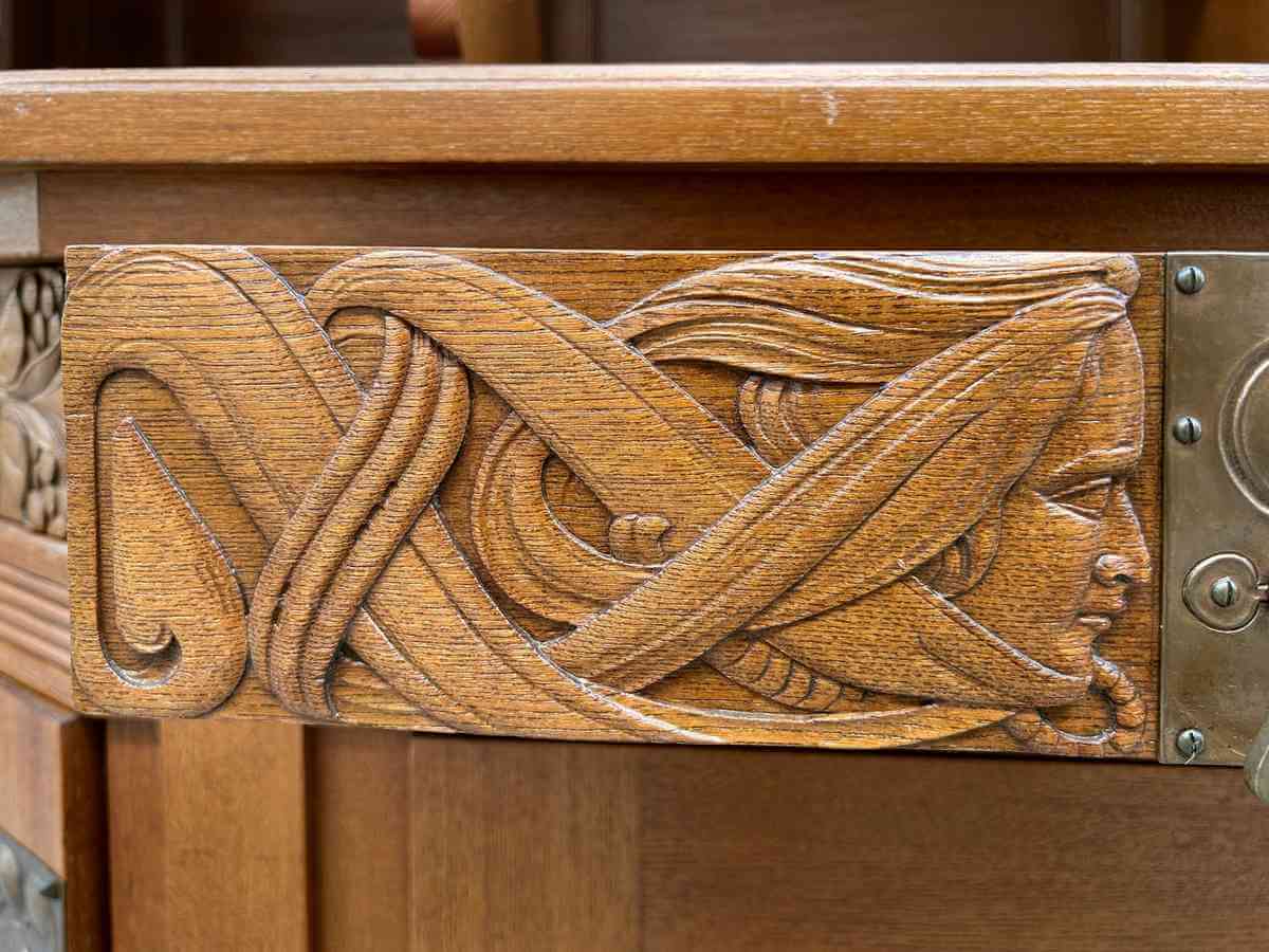 Jugendstil Möbel Antiker Schrank Jugendstil Anton Bembe Möbel Mainz Anrichte Art Deco Design Filmrequisite Leihmöbel