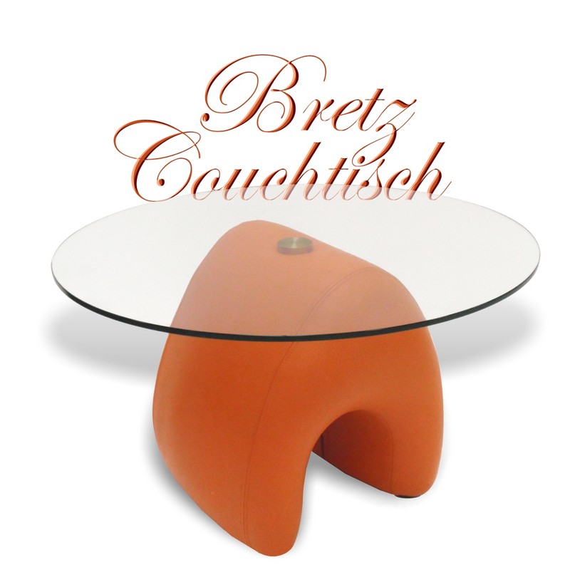 Bretz Tisch Leder orange