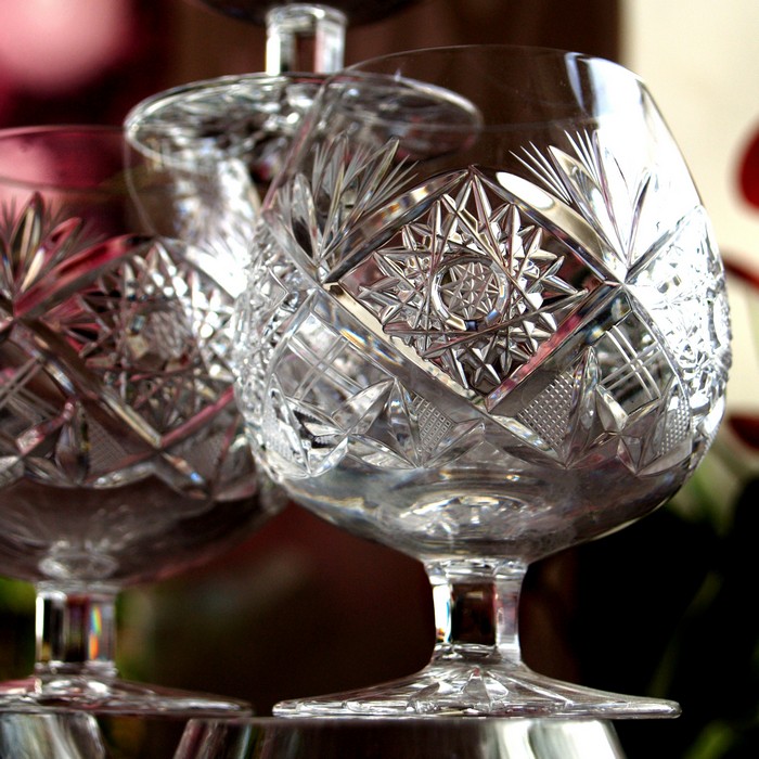 Bleikristall Cognacglaeser handgeschliffen