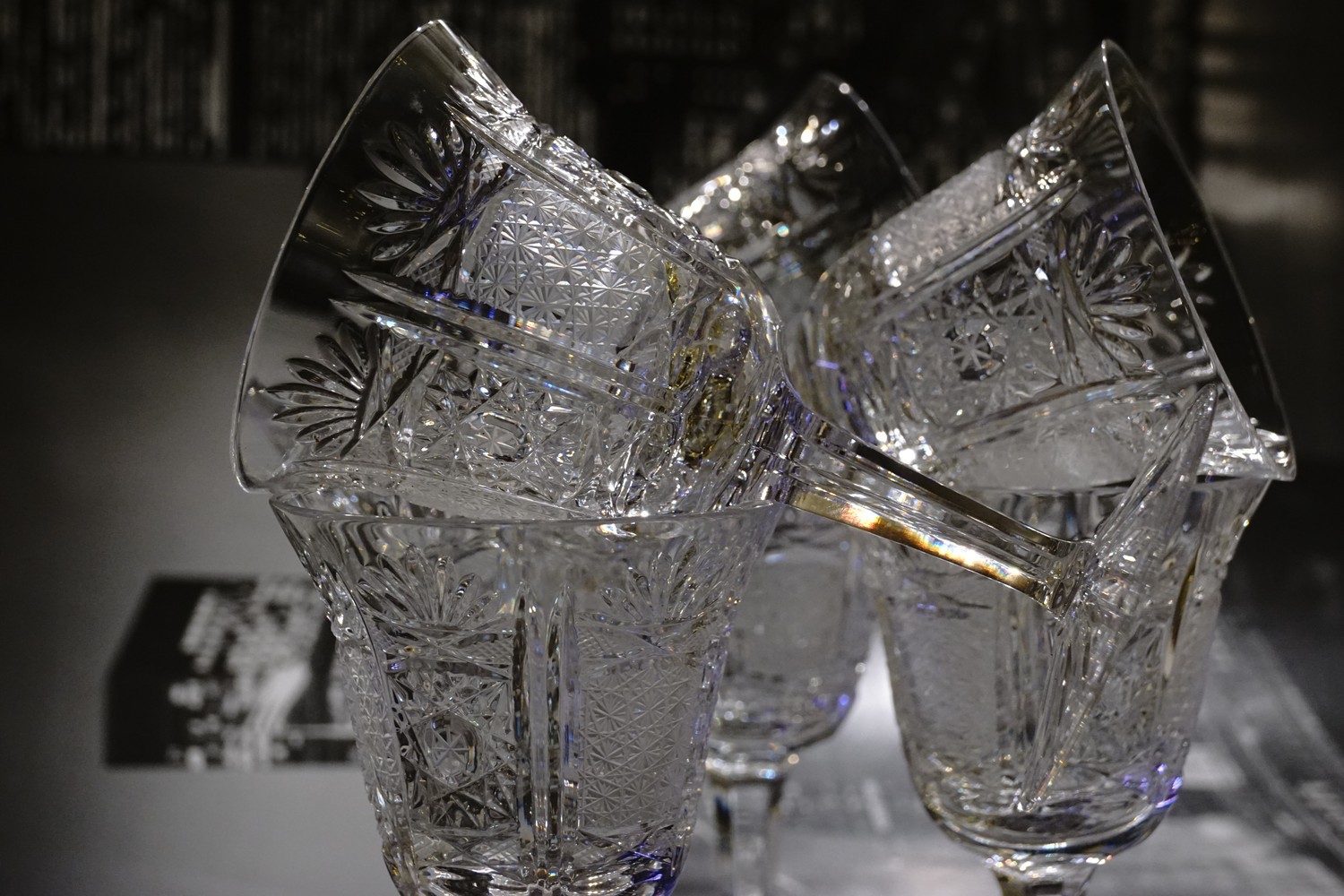 Bleikristall Burgunder Gläser Kristall Weingläser Kristallgläser geschliffen schwer