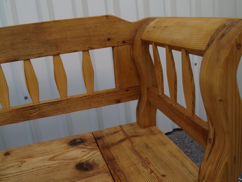 antike Truhenbank Shabby Chic