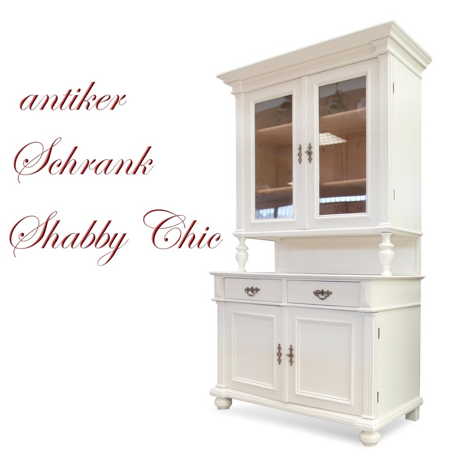 antikes Buffet Shabby Chic weiß