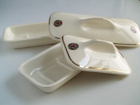 Antike Seifenschalen Deckeldose Bad antik