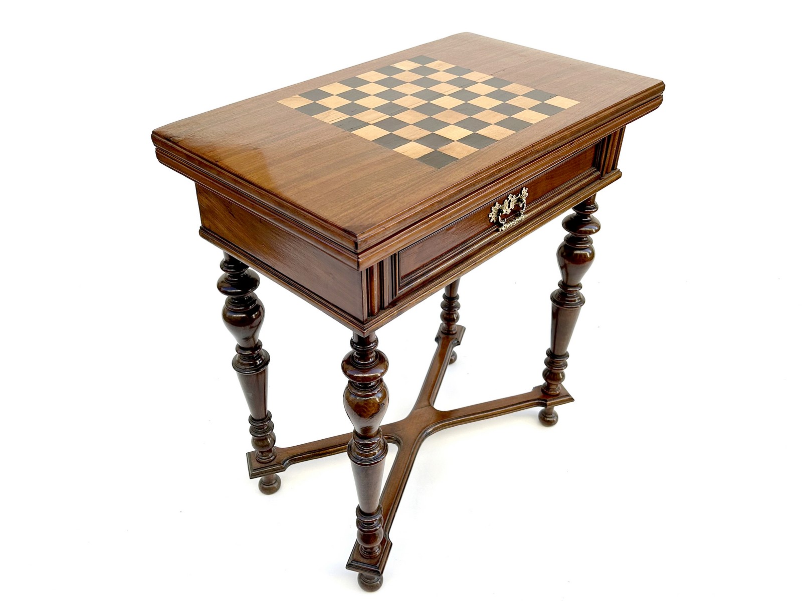 Antique Chess Table Vintage walnut price