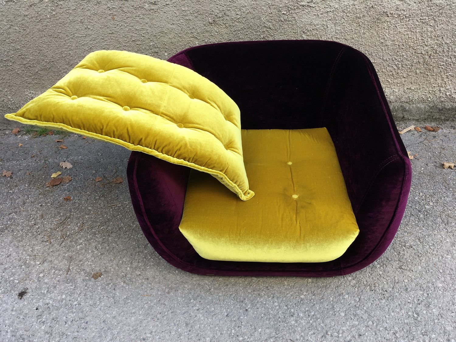 Bretz Sessel CUPCAKE Stuhl Designsessel Original violett gold