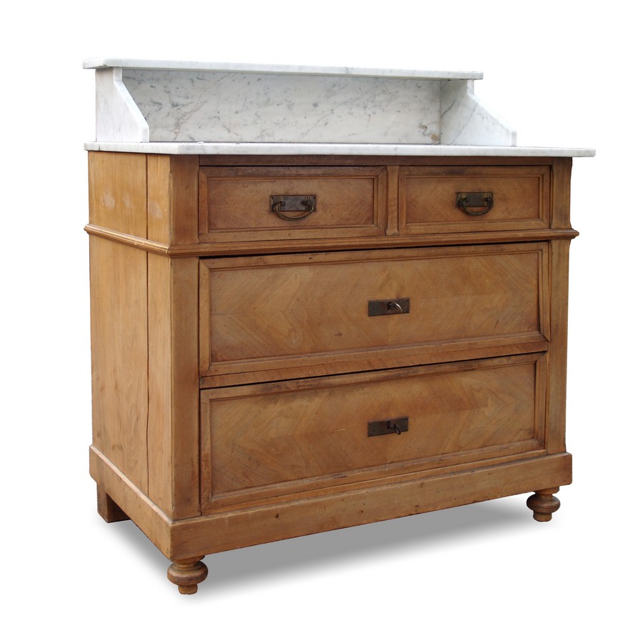 Kommode Waschtisch antik Marmorplatte Aufsatz Waschtisch Ladenkommode