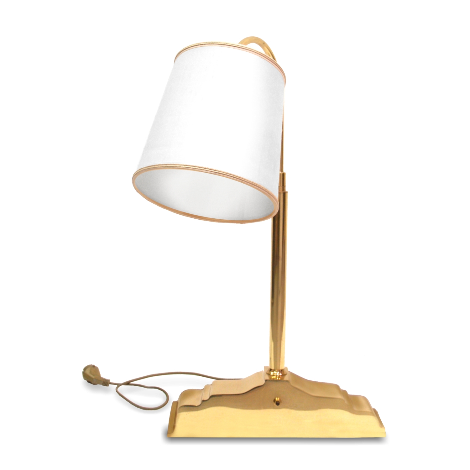 Vintage Tischlampe Messing Schreibtischleuchter