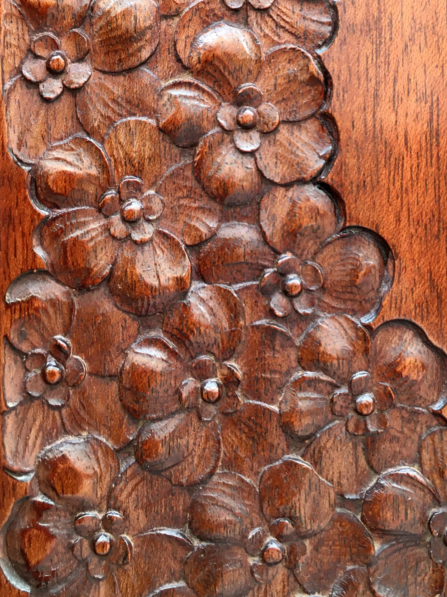 Vitrinenschrank antik Bücherschrank Vitrine Schrank Jugendstil Richard Ludwig Blumengirlanden