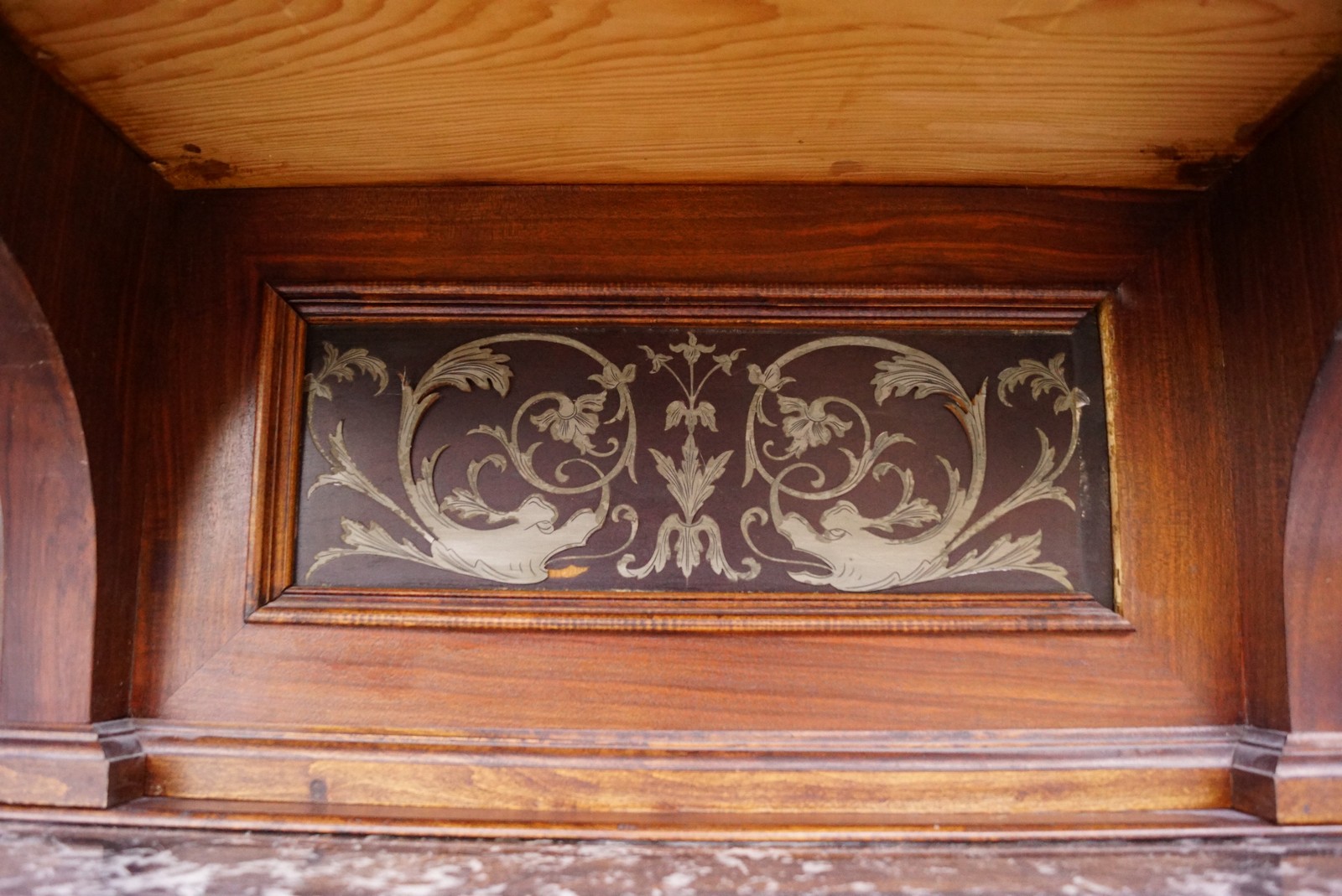 Antik Möbel Schrank Boulle Intarsien Kredenz Weinkellersezenen Massivholz Antiquität