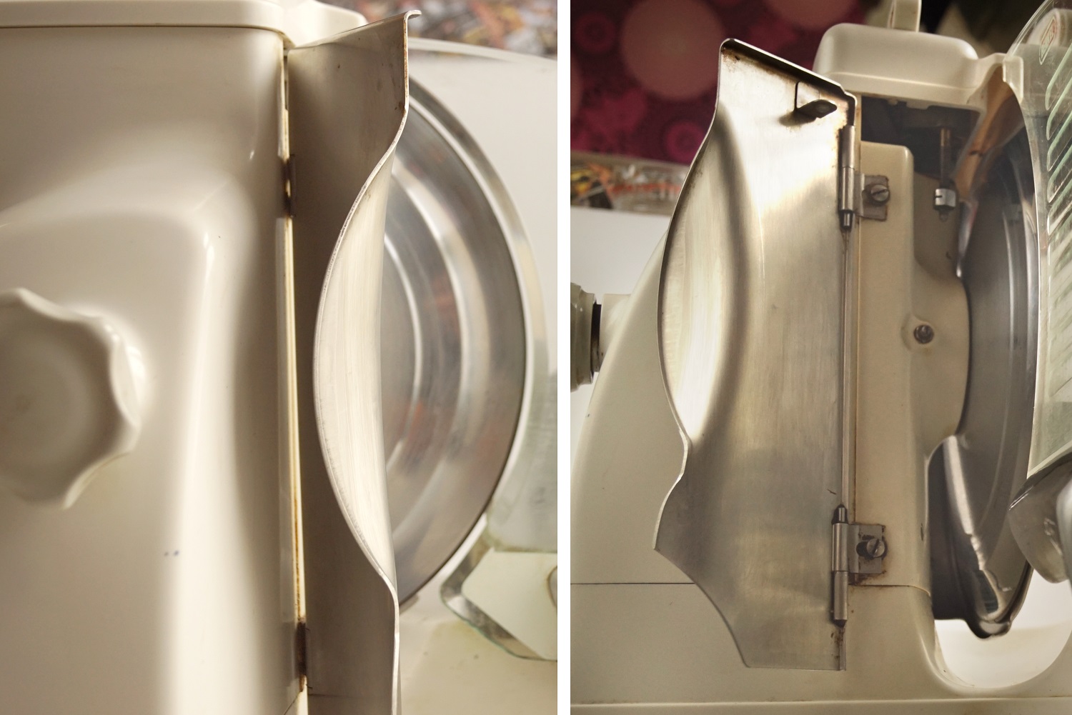 Vintage Berkel Aufschnittmaschine Mid Century 836 beige Design proisciutto Brotmaschine Brotschneidemaschine Küchengerät Retro Küche Retroküche Küchenmaschine proisciutto 50s 60er-Jahre
