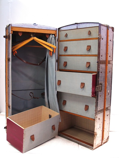 Kofferschrank antik Vintage Truhe