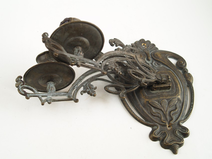 Jugendstil Leuchter Kerze Wandlampe