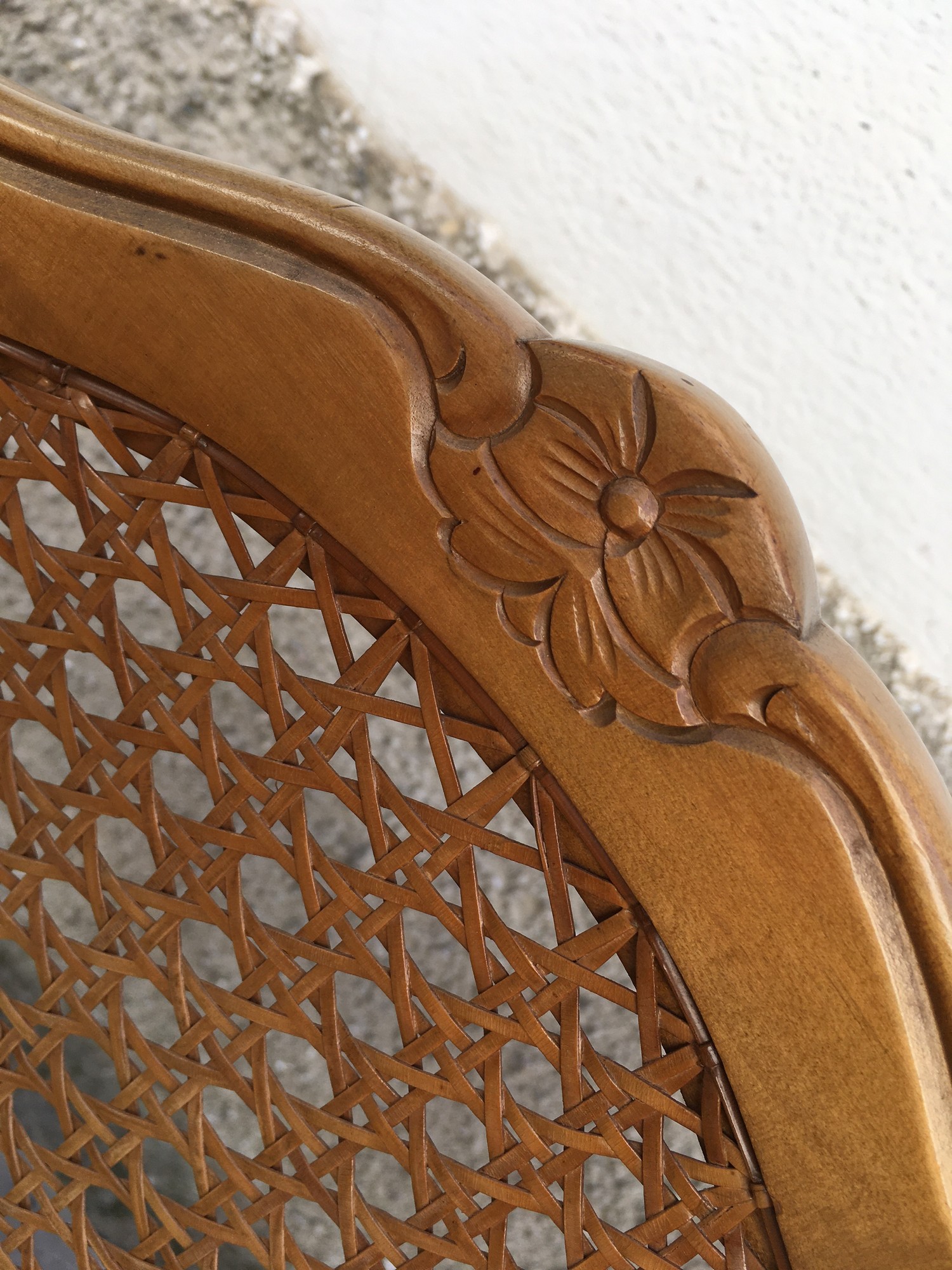 Armlehnstuhl Stuhl Sessel Barockstil Wiener Geflecht Armlehnsessel Vintage