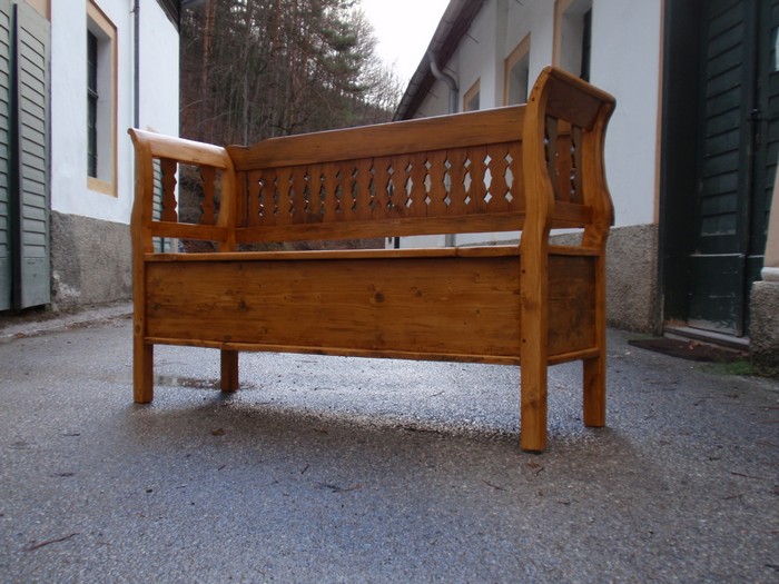 Landhausstil Truhenbank antik