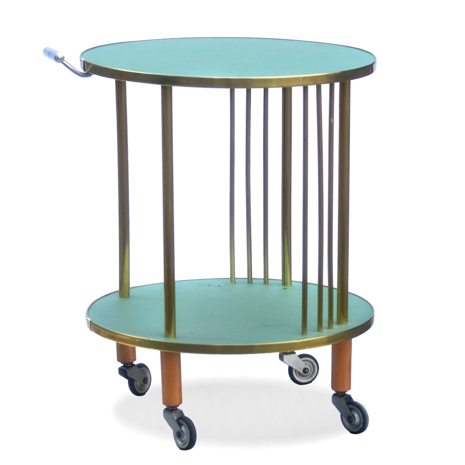 Serviertisch Vintage Beistelltisch bezaubernder Servierwagen Nierentisch Serviertisch