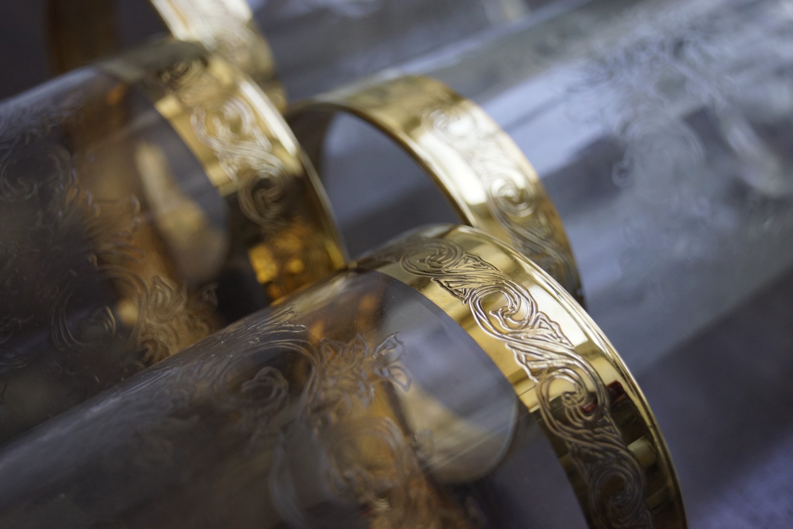 bleikristall gläser murano medici goldrand vergoldet 24ct wassergläser londgrink vintage antik