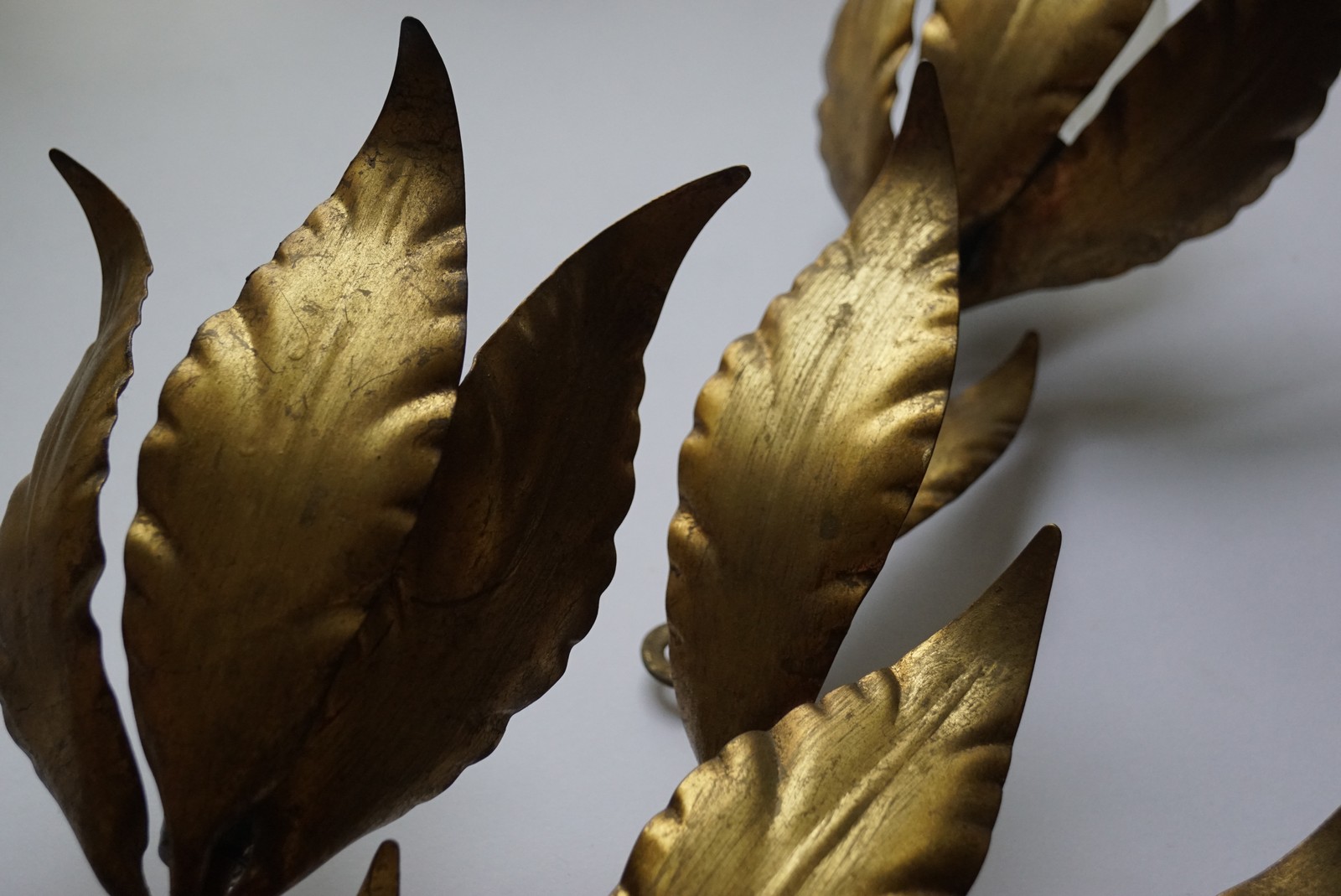 Vintage Wandlampe Hans Koegl Hollywood Regency Wandleuchter Original Palmenlampe Requisite Film