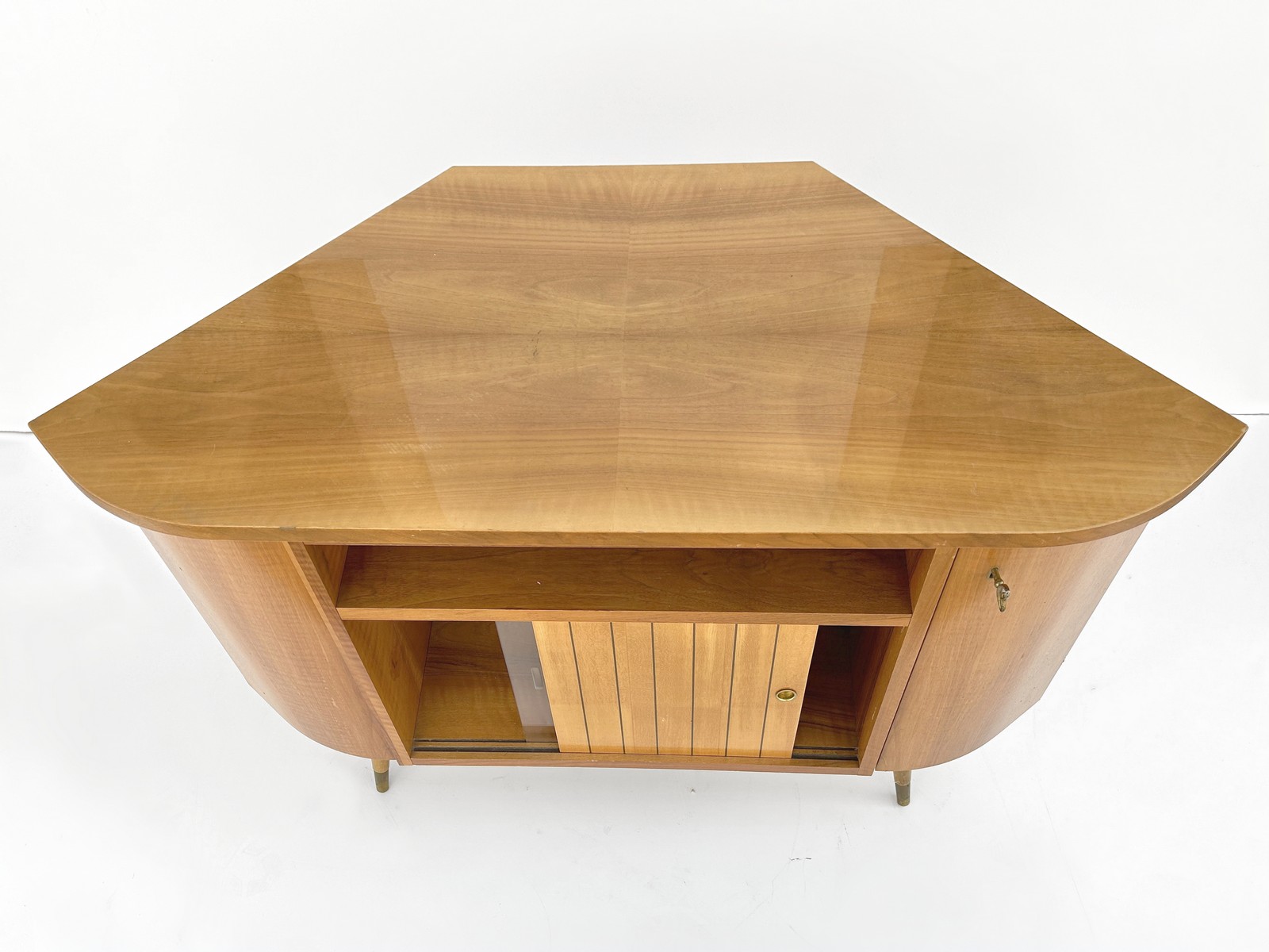 Vintage Barschrank Eckkommode Drehbar 60er-Jahre Retro Bar
