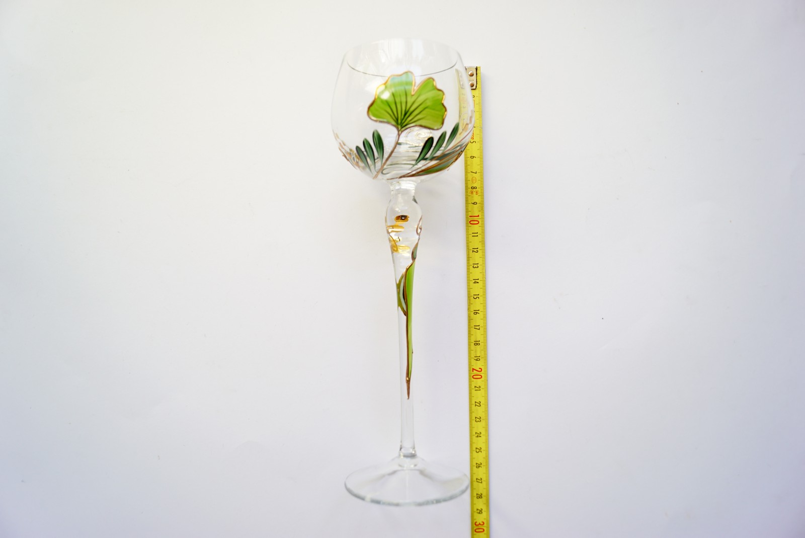 Bleikristall Weingläser Traumwelten Ginko grün gold Spritzwein