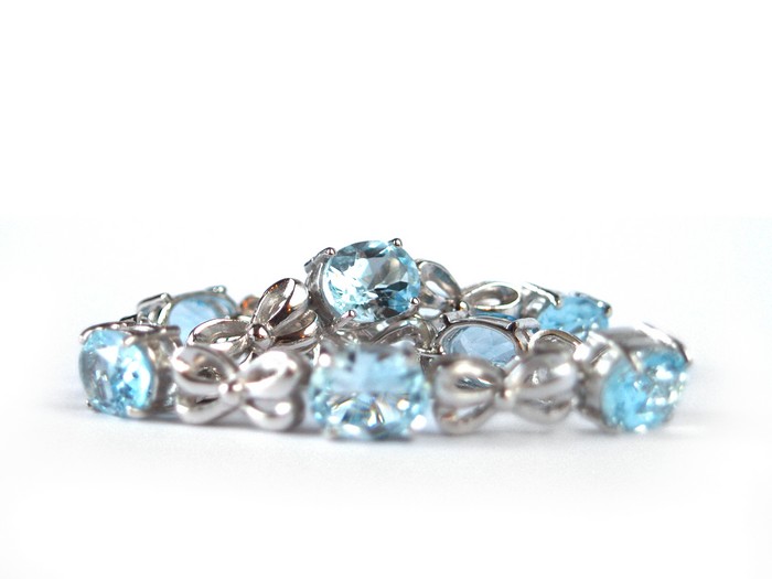 Armband Aquamarin