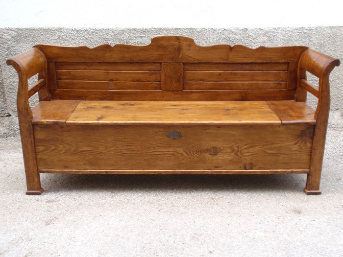 Sitztruhenbank antik