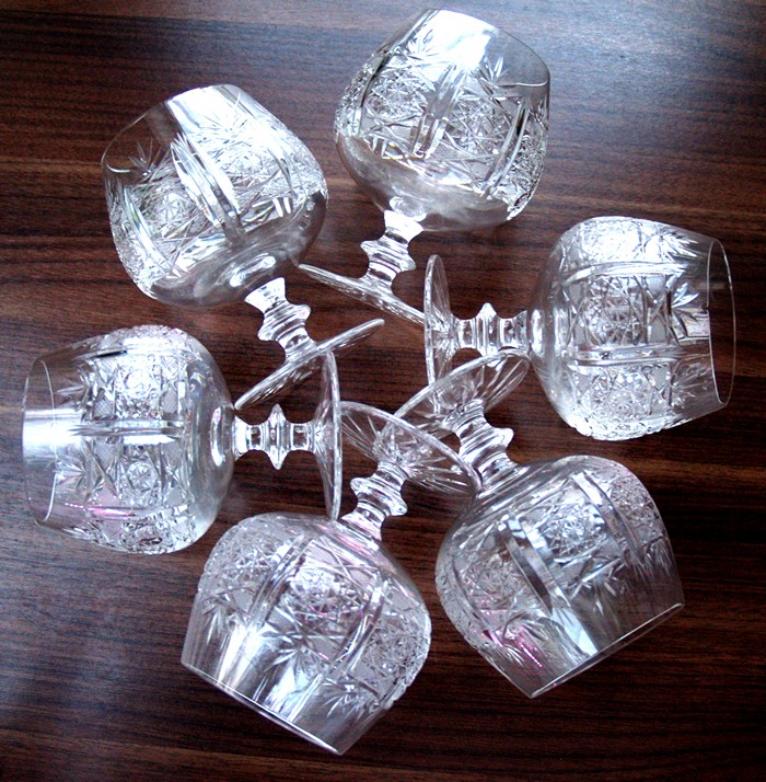 Riedel Bleikristall Cognacgläser Set 6 Stk. mundgeblasen handgeschliffen Riedel Cognacschwenker Bleikristall