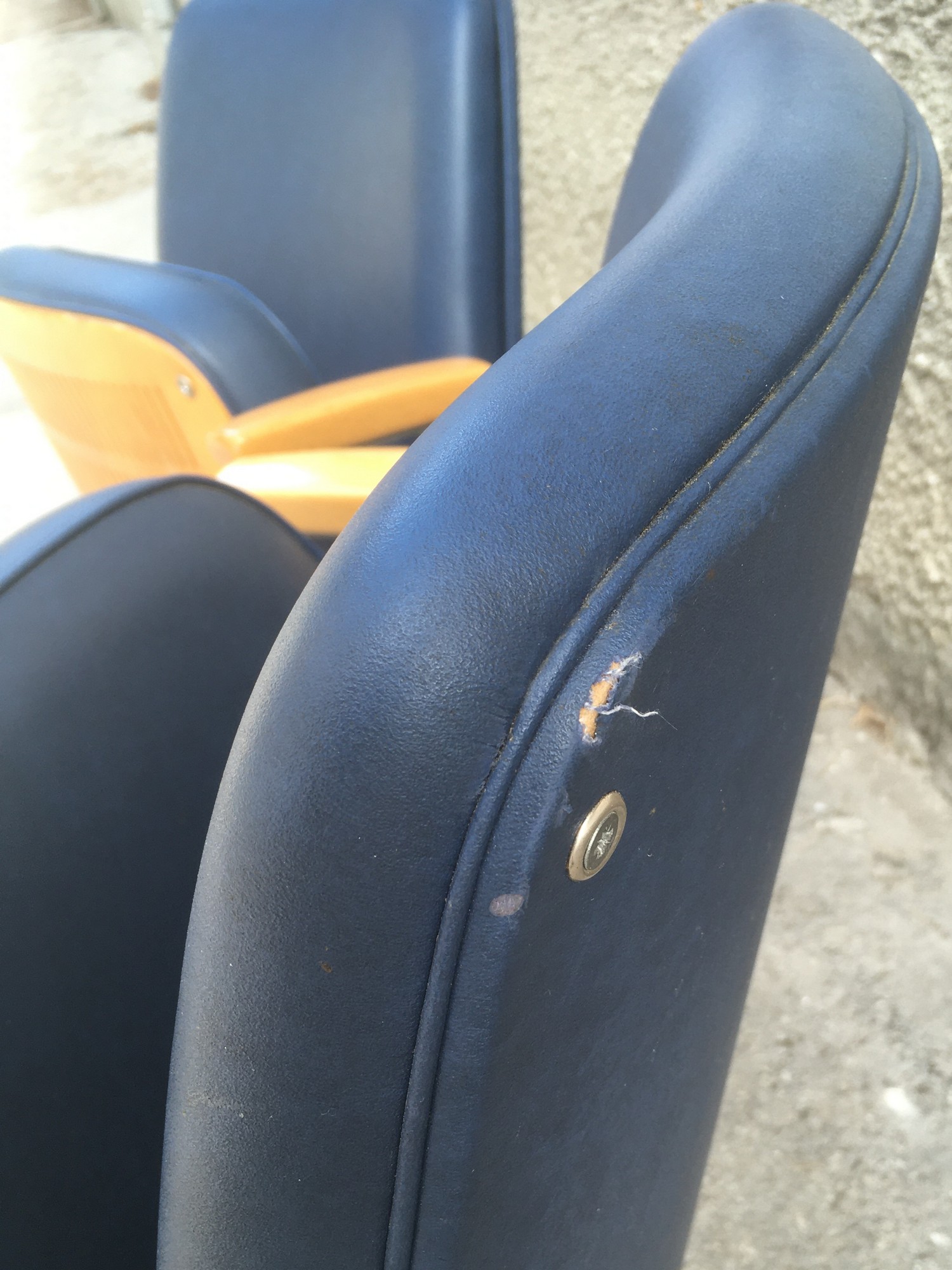 Drehsessel Kinostuhl Klappstuhl Theaterstuhl Friseursessel Vintage Retro Drehstuhl