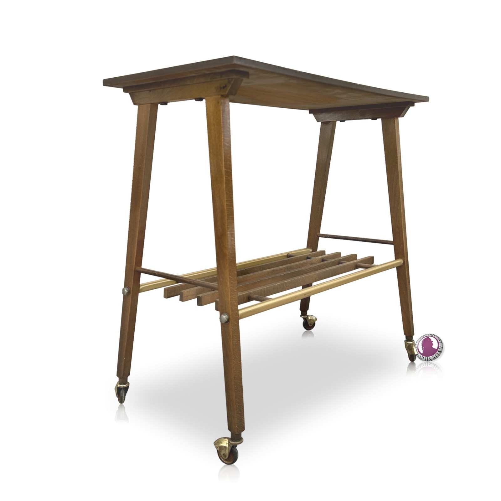 Vintage Serviertisch antik Beistelltisch, 60er-Jahre Exklusiv! Original Vintage Servierwagen Serviertisch Retro Midcentury Beistelltisch Rollen