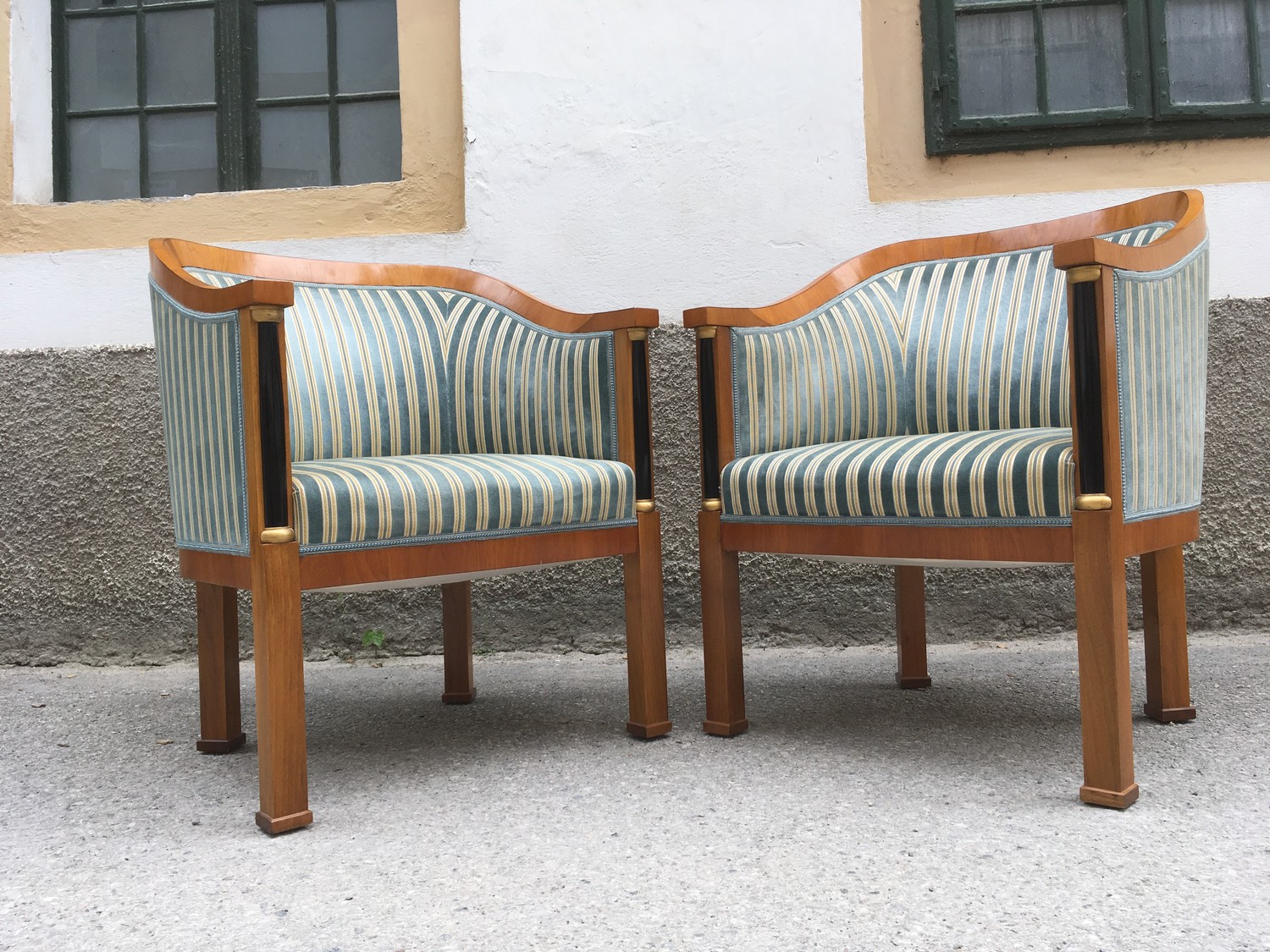 Sitzgarnitur Biedermeier Stil Sofa Tisch Sessel Sofagarnitur