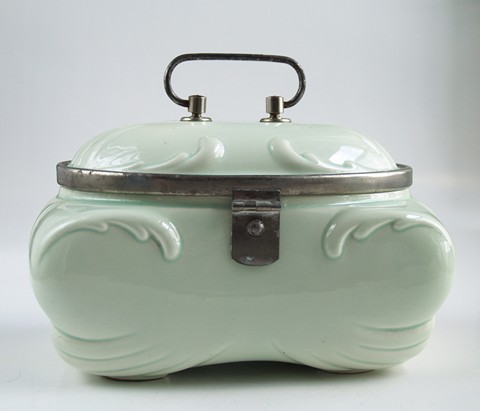 antike Keksdose Keramik