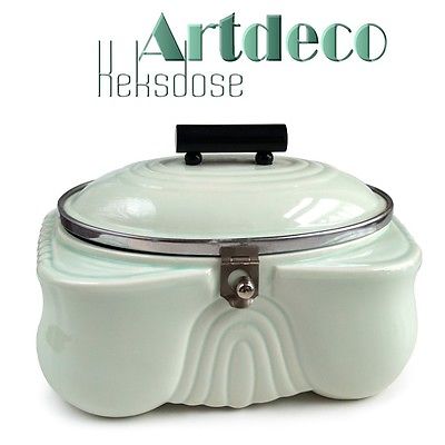 antike Artdeco Keksdose Vintage Keramik Dose Shabby Chic alte Vorratsdose TRAUM!