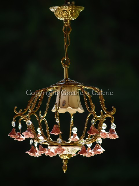 goldener Rosen Luster Shabby Chic