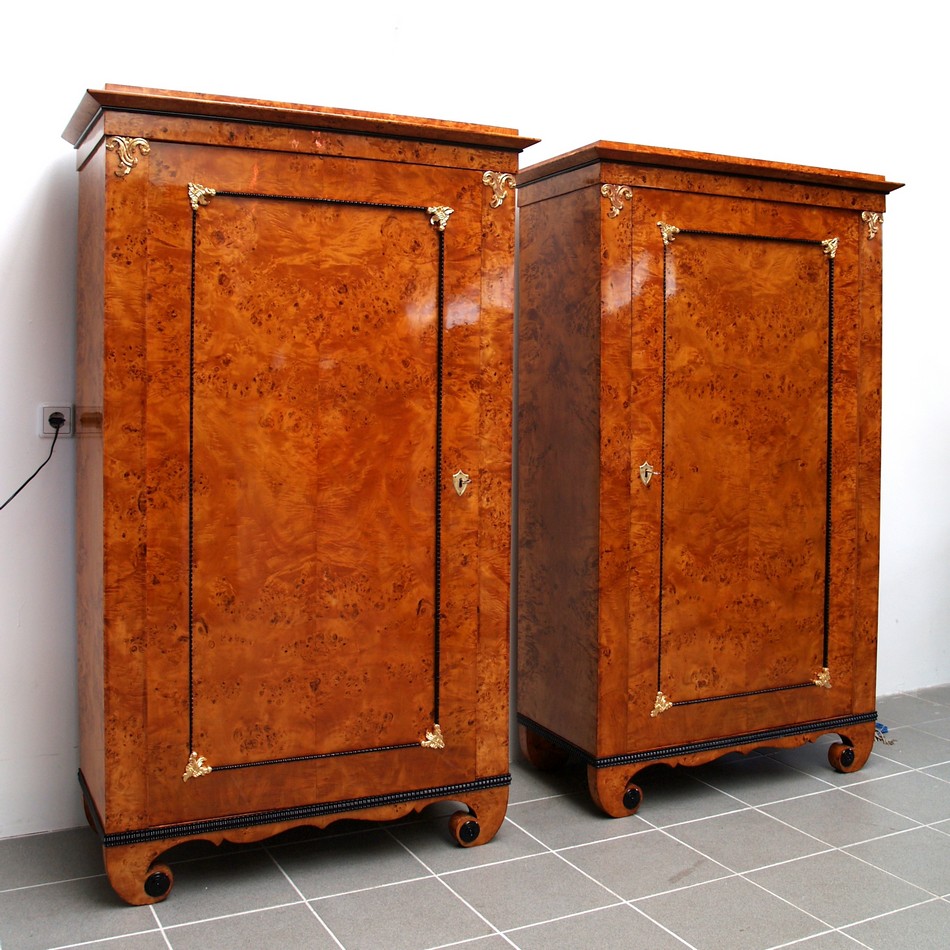 Biedermeier Schrank Birke