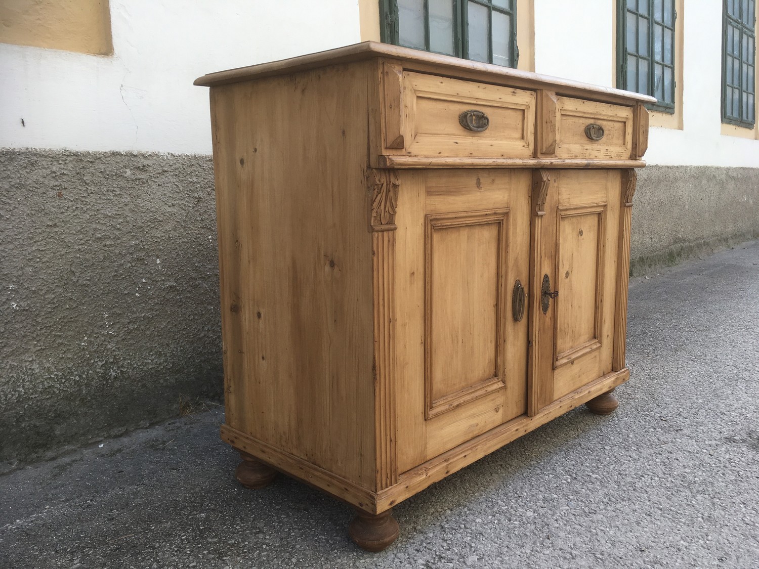 Kommode Anrichte Historismus Weichholz antik