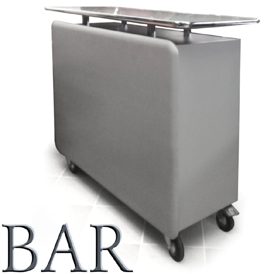 Retrostil Barmöbel Sitz-Barmöbel Tresen Raumteiler fahrbar Bar Tresen Raumteiler fahrbar