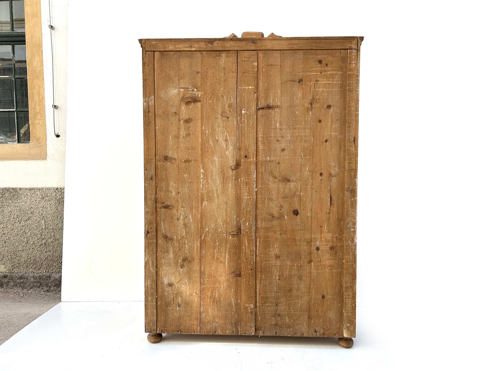 Antiker Weichholz Kleiderschrank Schrank 2-türig Landhaus