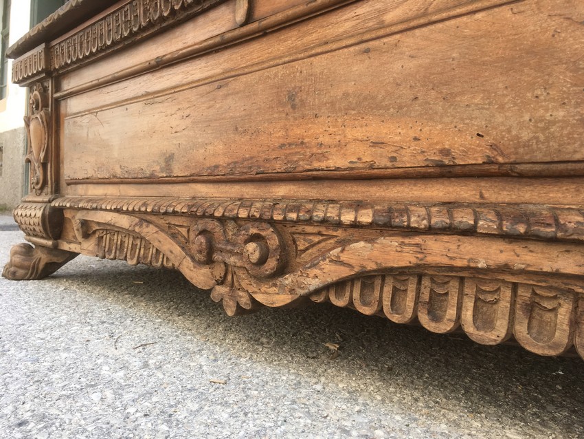 Truhe antik groß Vollholz NeoBarock Renaissance