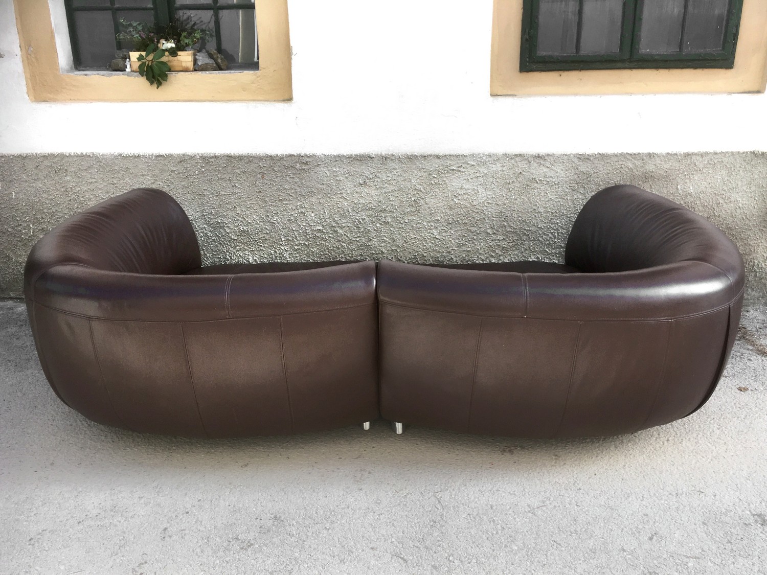 Bretz Sofa Chill Loveseat Riesensofa Leder braun Designklassiker