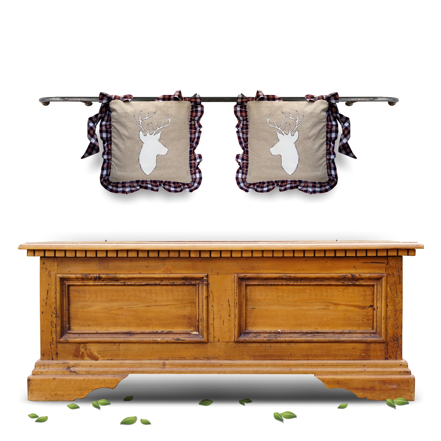 Truhe Altholz Sitztruhe kassettiert Truhenbank im Antikstil Truhe Antikstil Sitztruhenbank Altholz Landhausstil