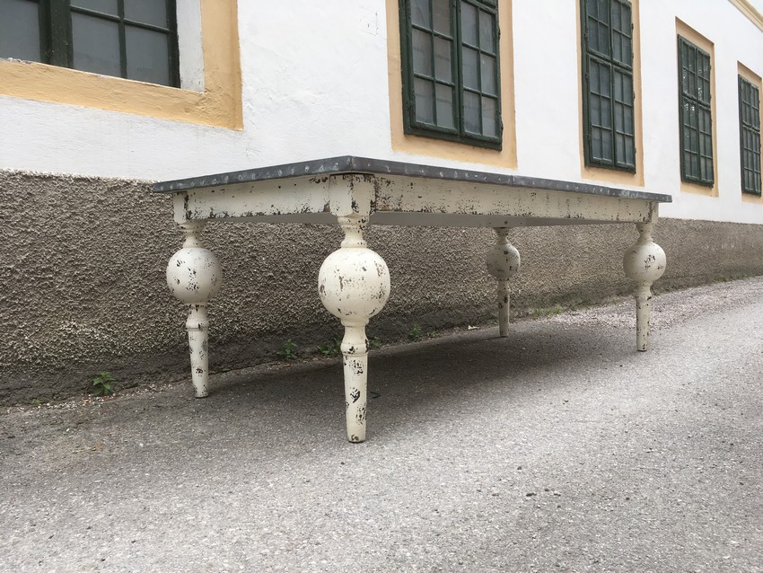 Esstisch Shabby Chic Metall Holz