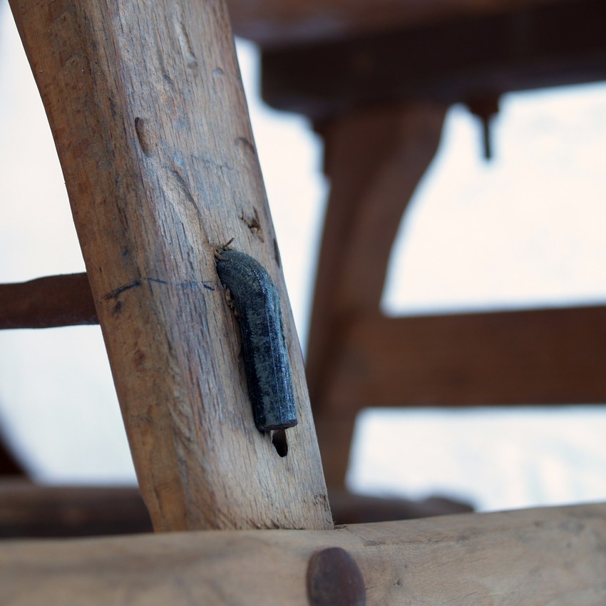 Antikr Couchtisch Vollholz Eisen Landhaus