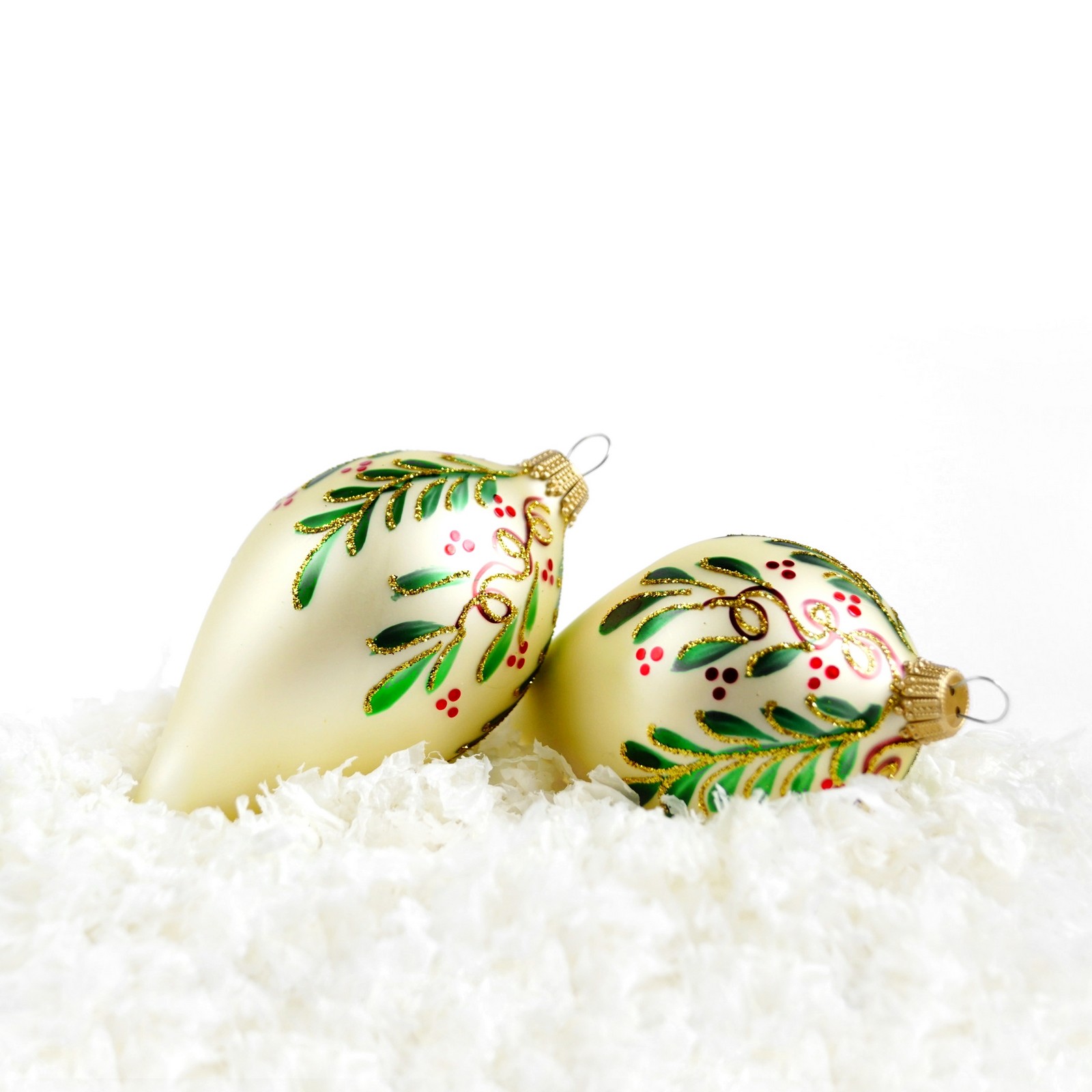 Christbaumkugel Glas mundgeblasen handgemacht lauscha Bauernweihnachtsbaum glitzer ranken handbemalt