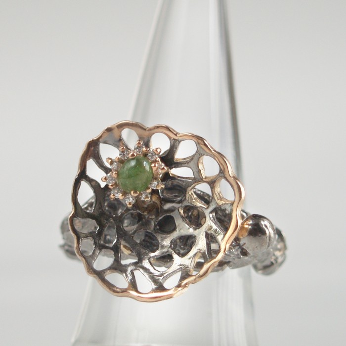 Demantoid Ring Silber 