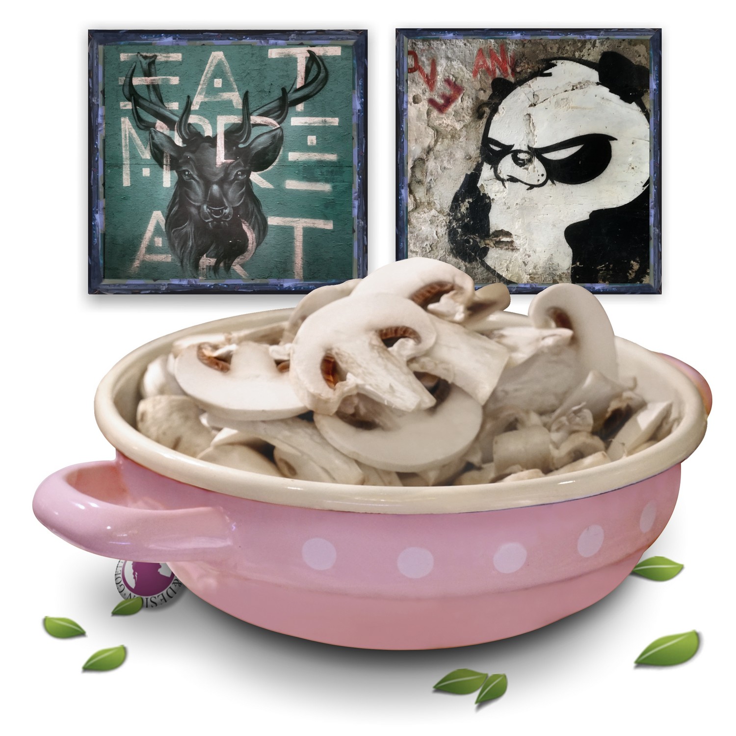 Schüssel Schale Email Polka Dots pink rosa Isabelle Rose handgemacht