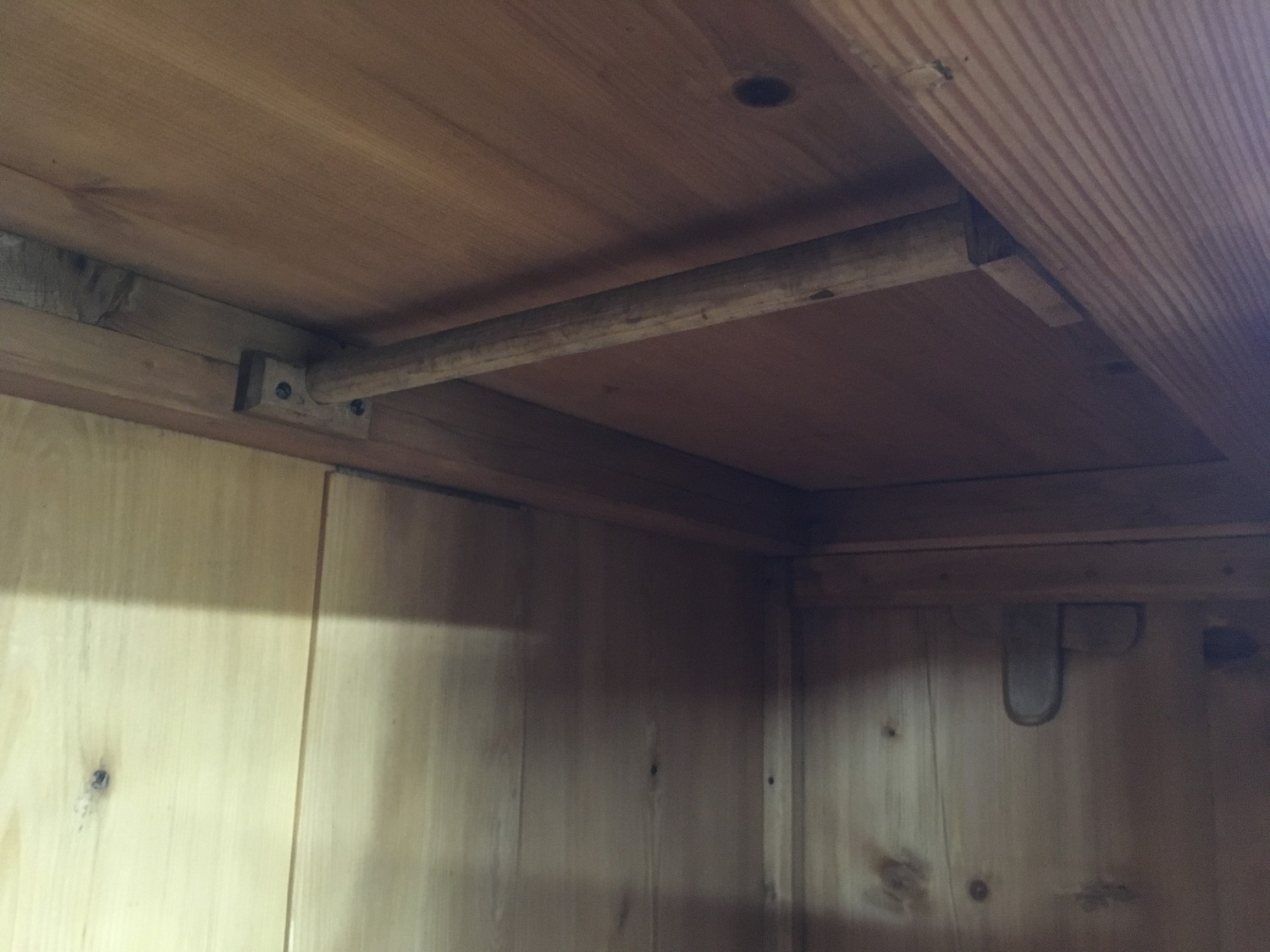 Schrank Steckschrank Klapptüren Kleiderschrank antik restauriert Sakristeischrank