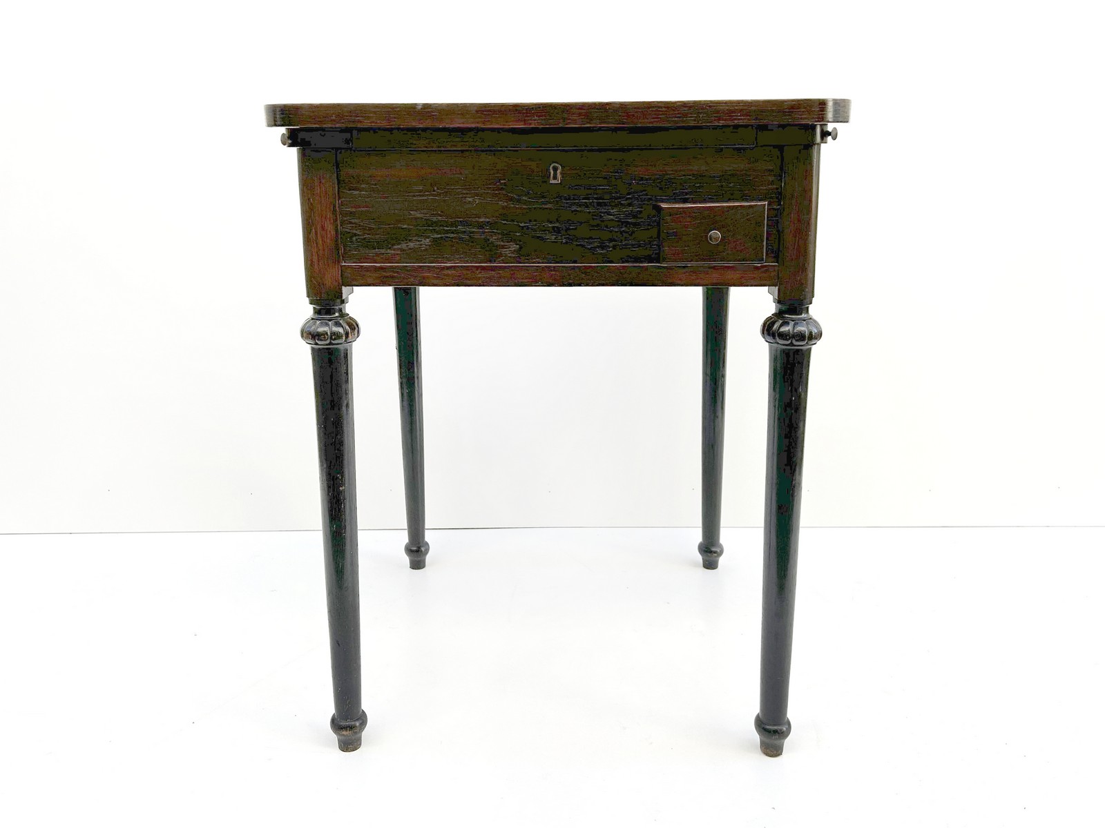 Schachtisch antiker Spieltisch 19.Jahrhundert 1840 1860 drehbare Tischplatte Schach Spielkartentisch Poker Antiquität