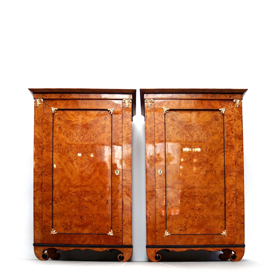 Biedermeier Schrank Birke