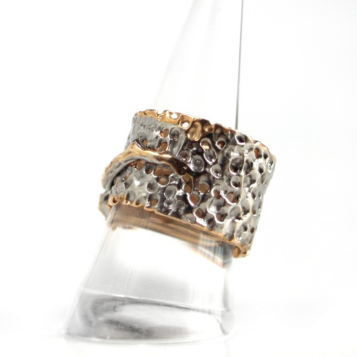 Ring Silber 925 Rose Rubin Rotgold