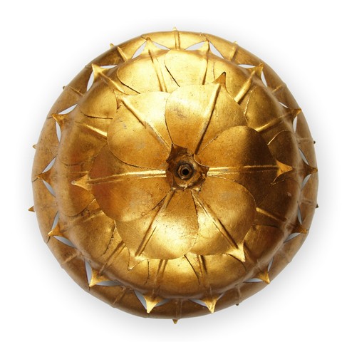 antike Deckenlampe golden