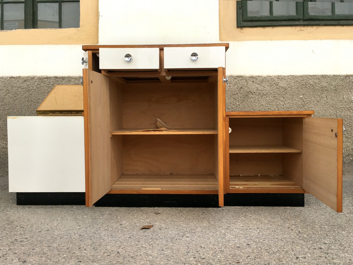 Küchensitzbank Retro Schrank Küche Vintage 50er-Jahre Midcentury Kommode